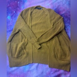 Mustard Yellow BDG cardigan/sweater Urban Outfitters
